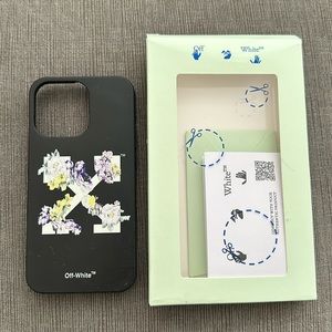 Used iPhone 13 pro Off White phone case. Flower Arrow design by Virgil Abloh